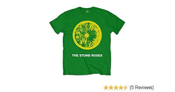 Top Green Logo - Stone Roses Official T Shirt The Classic Green Logo Lemon: Amazon.co ...