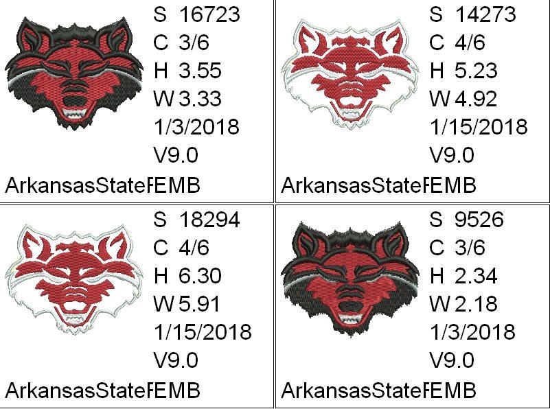 Red Wolves Sports Logo - Arkansas State Red Wolves Sports Team Logo sizes