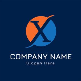 Orange X Logo - Free X Logo Designs | DesignEvo Logo Maker