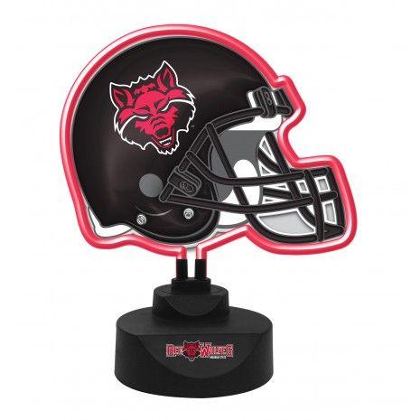 Red Wolves Sports Logo - Arkansas State Red Wolves Neon Desk Lamp Sports Merchandise ...
