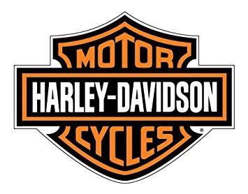 Orange X Logo - Harley-Davidson Decal, Orange Bar & Shield Logo, X-Large 29 x 37 ...