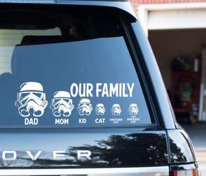 Family Automotive Logo - Star Wars Family Car Decal Vinyl Sticker For Window Panel Bumper ...