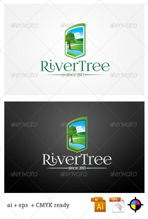 River Tree Logo - RIVERSIDE. Logo templates, Logos