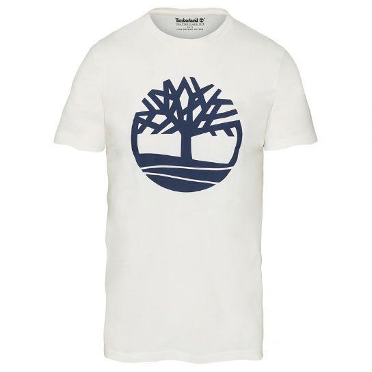 River Tree Logo - Men's Kennebec River Tree Logo T-Shirt White | Timberland