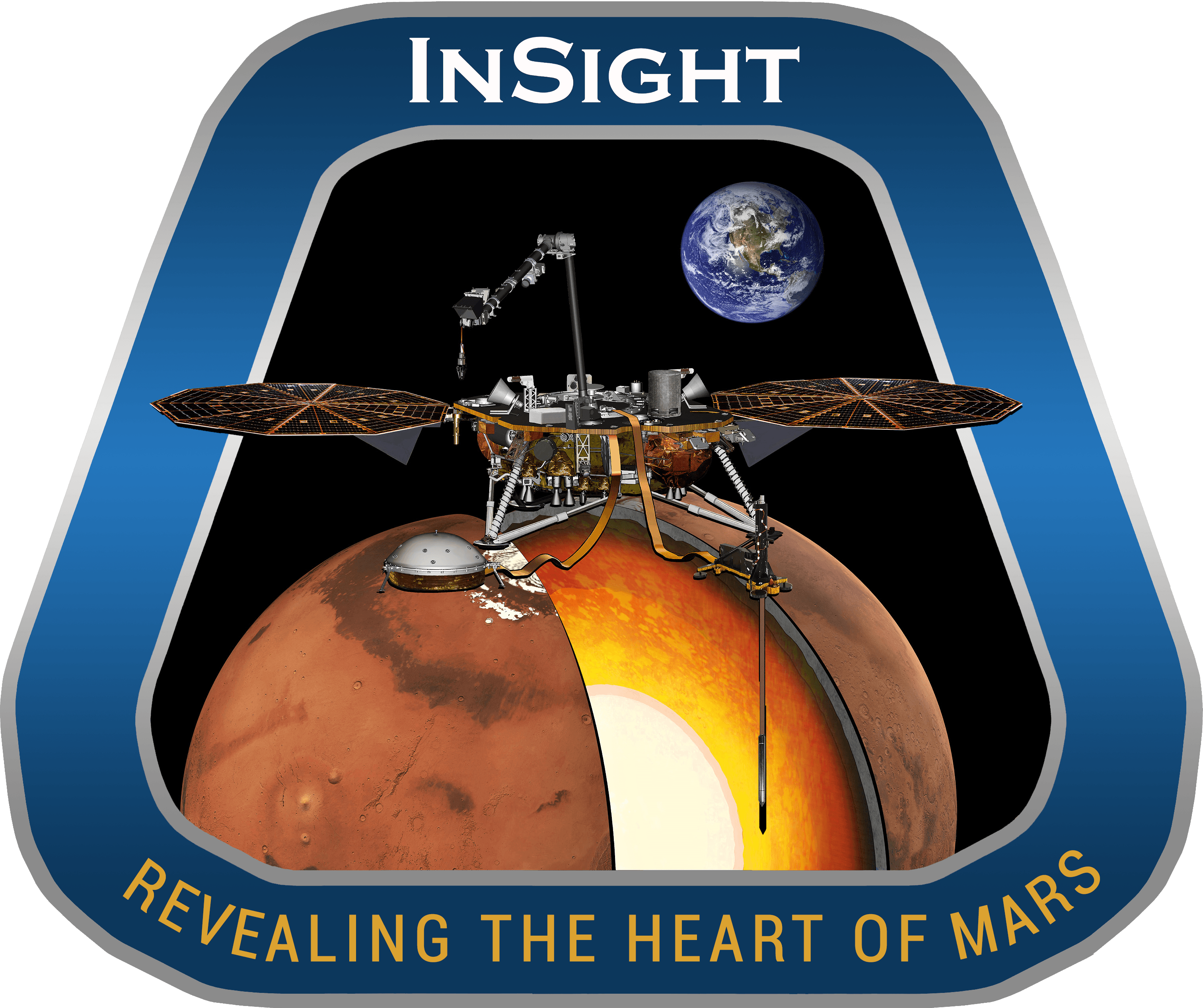 Transperat NASA High Resolution Logo - Missions | InSight