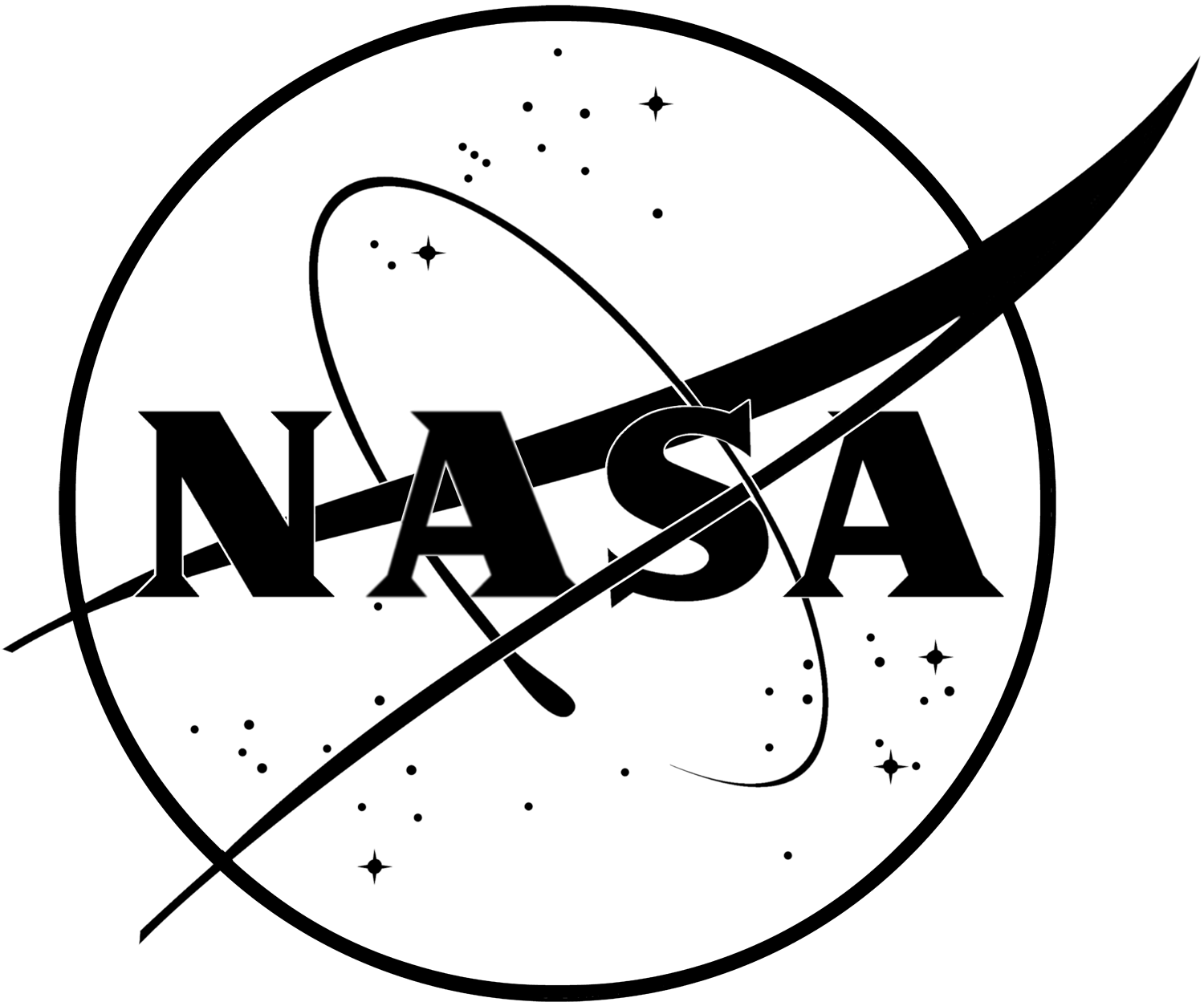 Transperat NASA High Resolution Logo - Nasa Black And White Logo Png Image