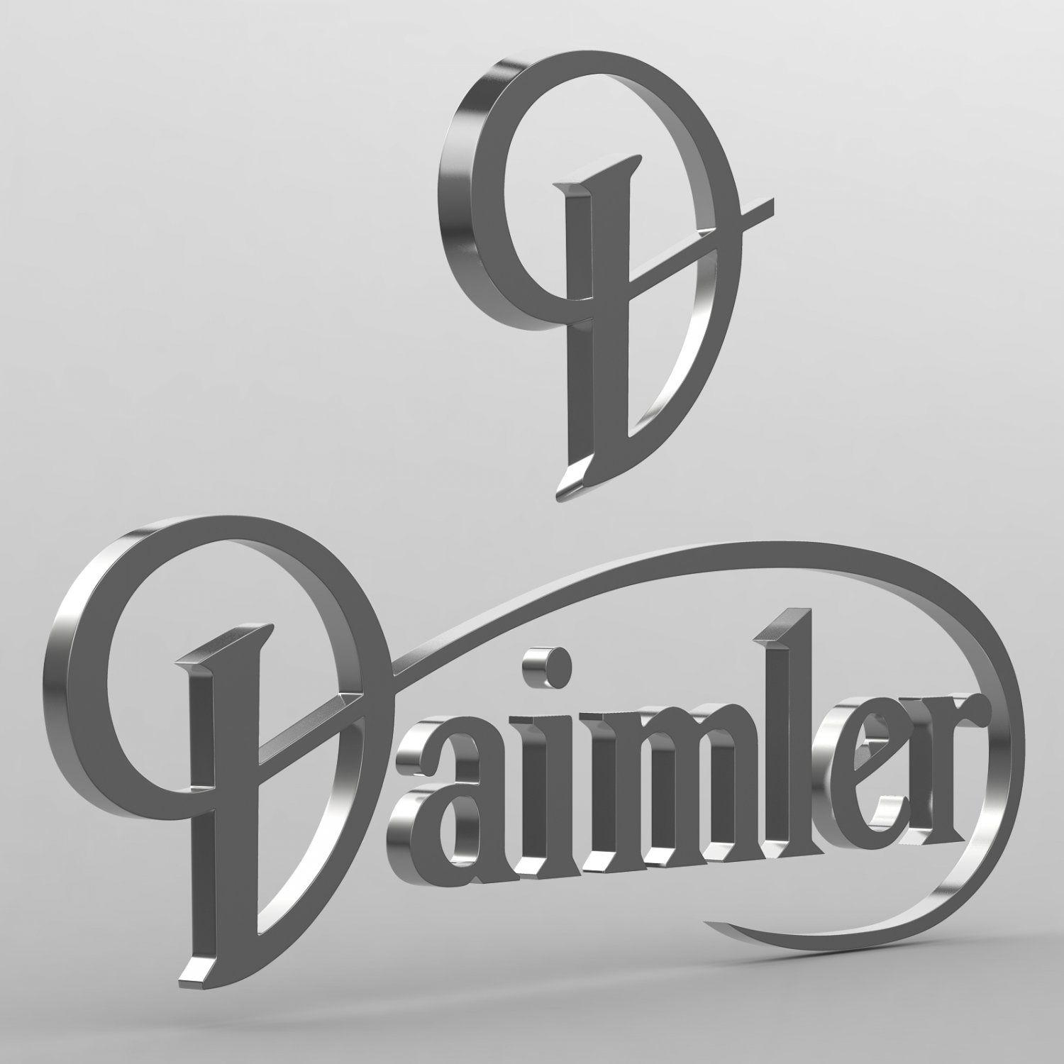 Daimler -Benz Logo - Daimler logo 3D Model in Parts of auto 3DExport