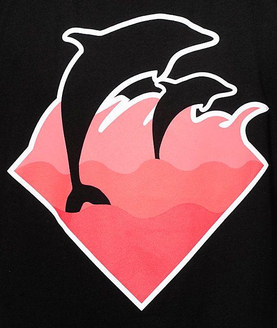 Pink Dolphin Clothing Logo - Pink Dolphin Winter Wave T Shirt