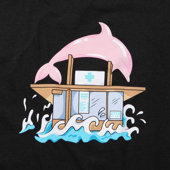Pink Dolphin Clothing Logo - INDOOR: PINK DOLPHIN CLOTHING T Shirt (L, XL) (dolphin Clothes