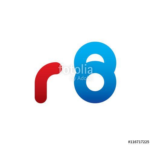 R8 Logo - r8 logo initial blue and red