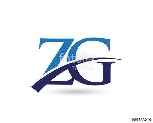 ZG Logo - ZG Logo Letter Swoosh Stock Image And Royalty Free Vector Files