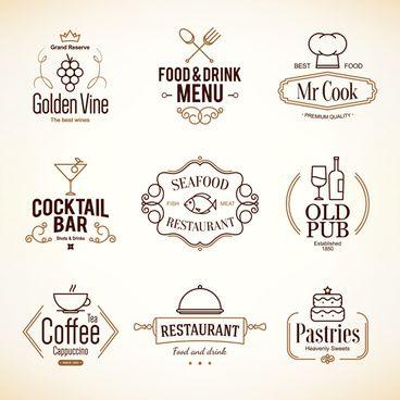 Restaurant Food or Drink Logo - Food menu background design free vector download 548 Free vector