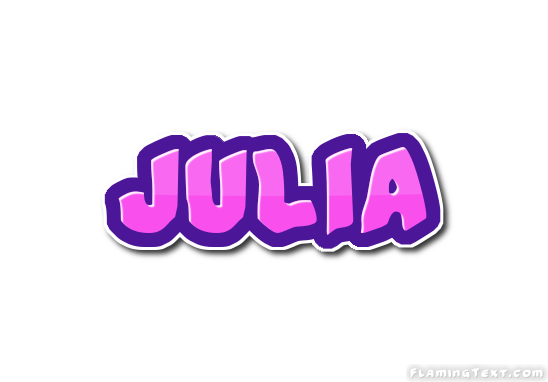 Julia Name Logo - Julia Logo | Free Name Design Tool from Flaming Text