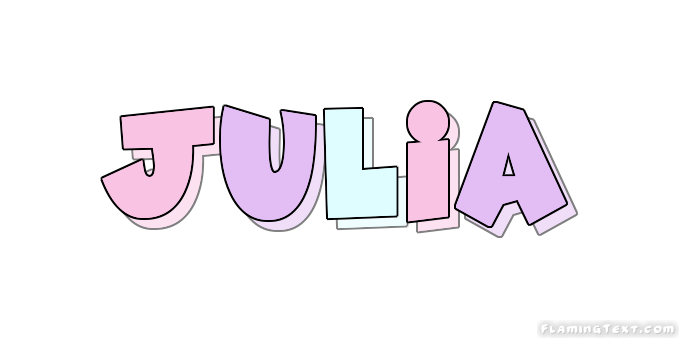 Julia Name Logo - Julia Logo | Free Name Design Tool from Flaming Text
