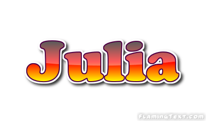 Julia Name Logo - Julia Logo. Free Name Design Tool from Flaming Text