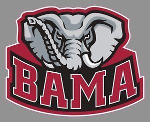 University of Alabama Logo - University of Alabama UA Alternate Bama Logo Crimson Tide 6 Vinyl