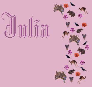 Julia Name Logo - The Name Julia Gifts on Zazzle