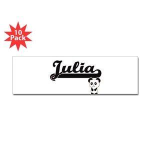 Julia Name Logo - Name Julia Bumper Stickers - CafePress