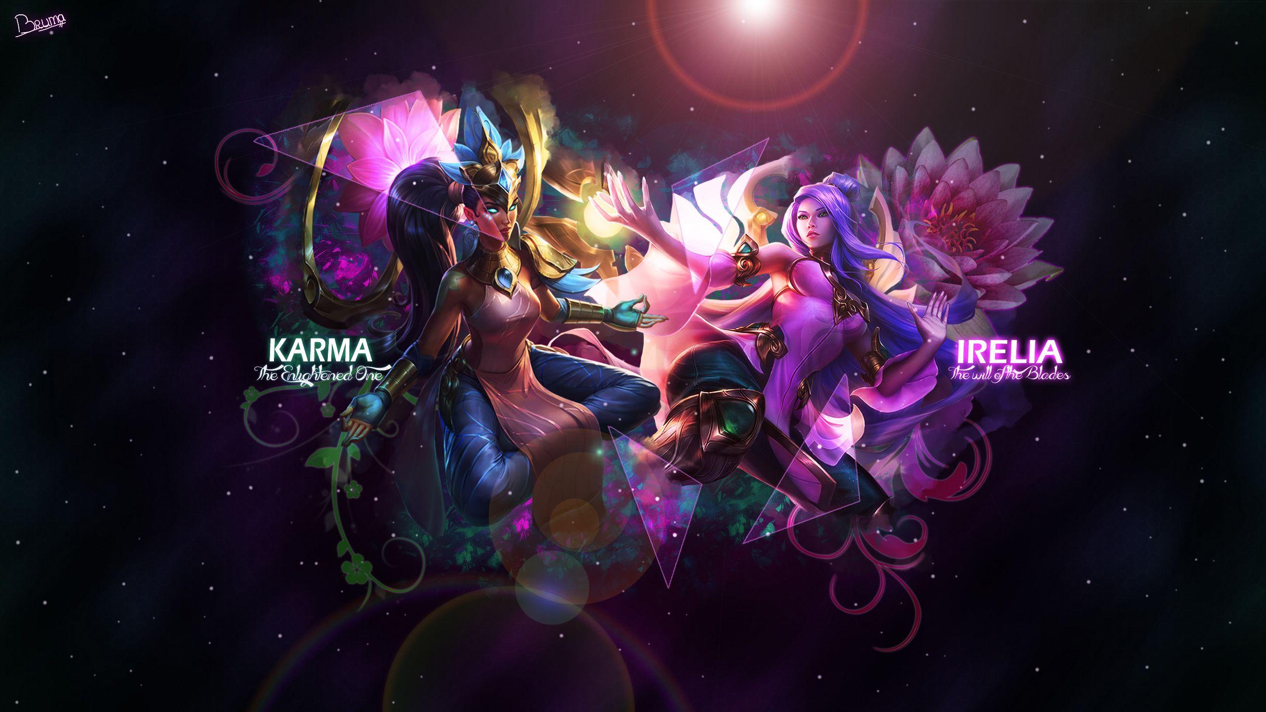 Lotus Karma Logo - Order of The Lotus Karma & Irelia - LoLWallpapers