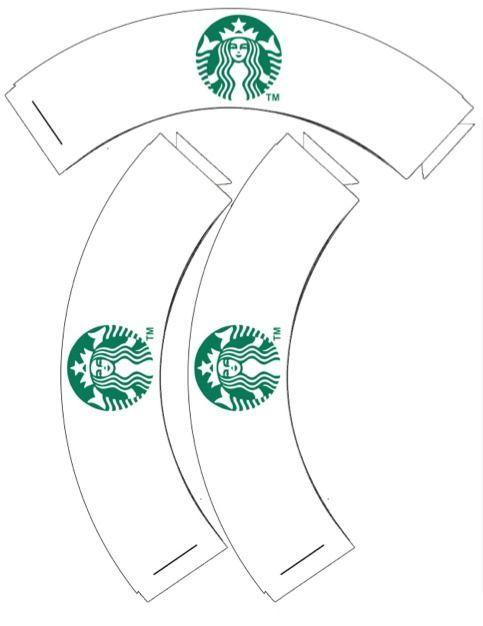 Mini Printable Starbucks Logo - Starbuck's Cupcake Wrappers and Cupcake Receipe | Miniature ...