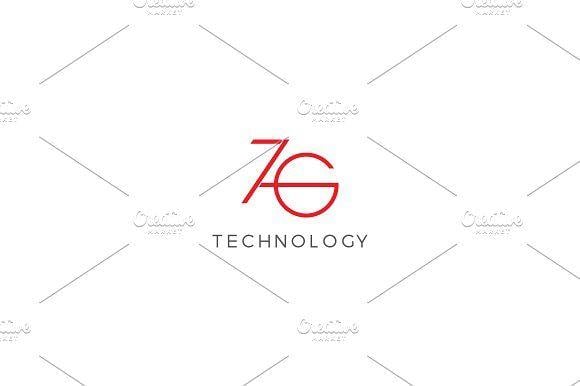 ZG Logo - ZG or 7G Logo Logo Templates Creative Market