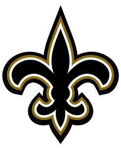 New Orleans Saints Logo - 4x4 inch Fleur De Lis Shaped Sticker -decal new orleans saints logo ...