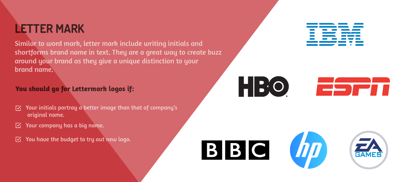5 Letter Company Logo - Logo Types: Which Type Fits your Brand?