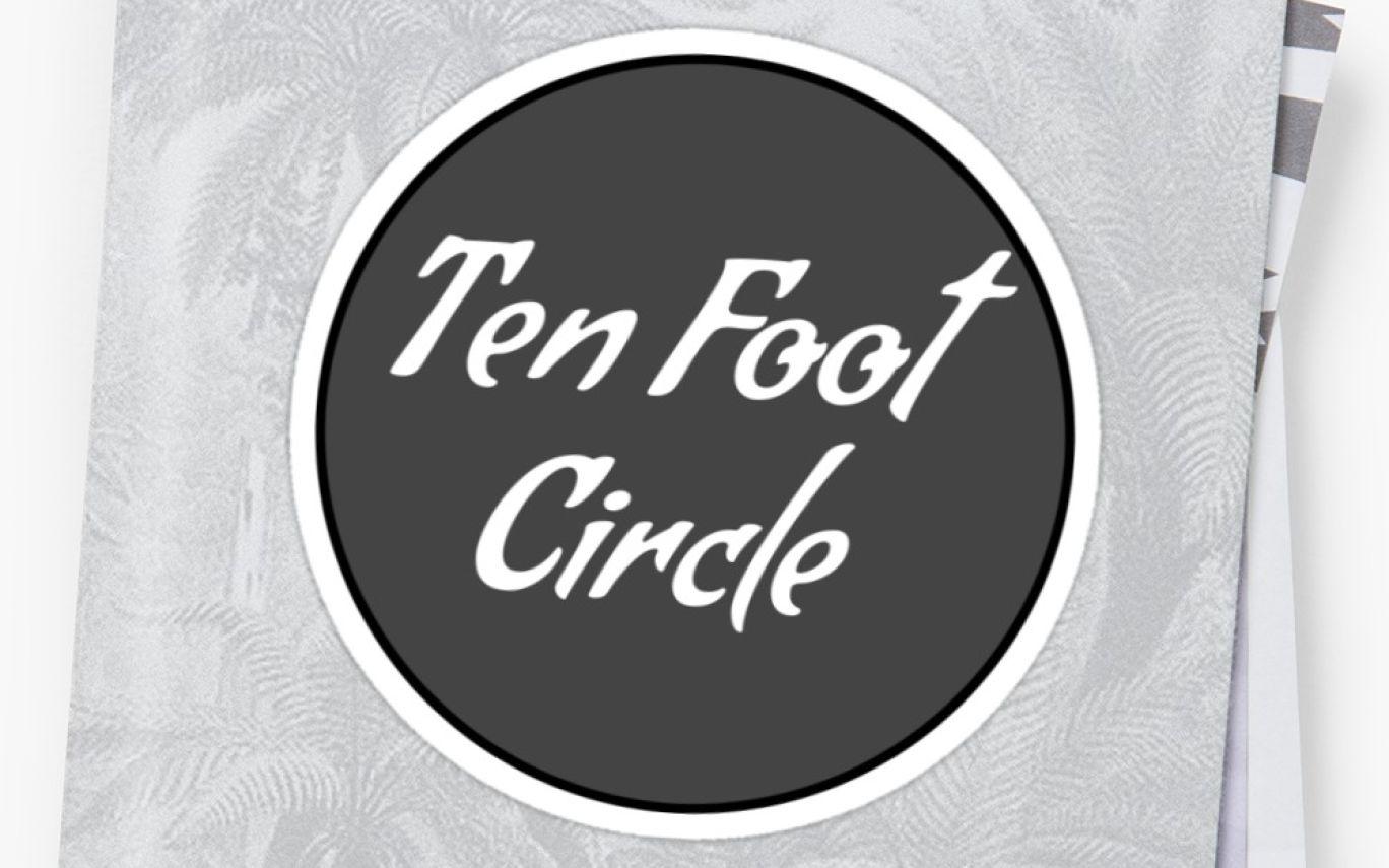 Foot Circle Logo - Ten Foot Circle Logo Stickers by tenfootcircle Redbubble. Hot