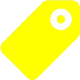 Yellow Tag Square Logo - Yellow tag 5 icon - Free yellow tag icons