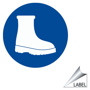 Foot Circle Logo - Safety Shoes Symbol Label LABEL CIRCLE 36 A PPE