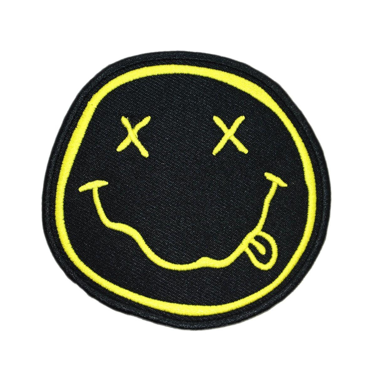 Nirvana Smiley Face Logo - Nirvana Smiley Face Logo Patch Grunge Rock Fan Merchandise Iron