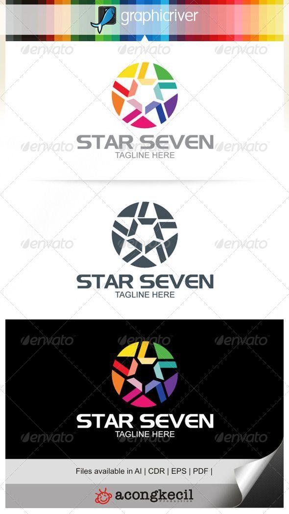 Seven Letter Logo - Star Seven V.5 | Fonts-logos-icons | Logo templates, Logos, Company logo