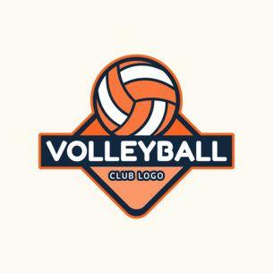 Cool Volleyball Logo - Placeit - Logo Design Template for a Volleyball Club