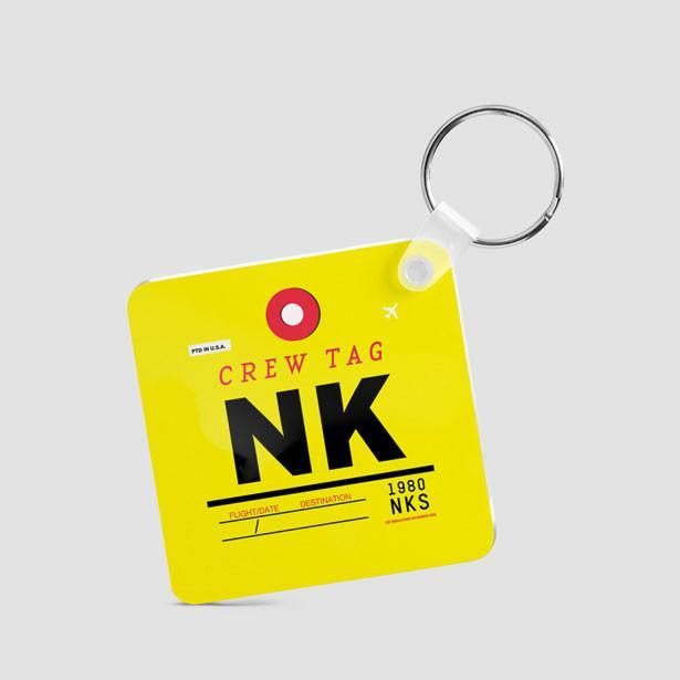 Yellow Tag Square Logo - NK - Square Keychain – Airportag