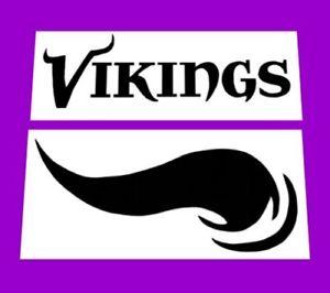 Viking Horn Logo - NFL * MN / MINNESOTA VIKINGS / VIKING REUSABLE FONT AND HORN STENCIL