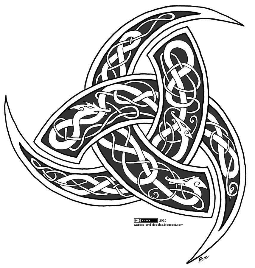 Viking Horn Logo - The Triple Horn of Odin is a stylized emblem of the Norse God Odin ...