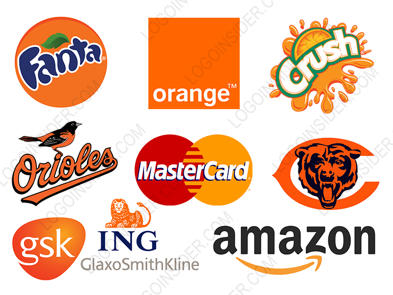 Orange Company Logo - Psychology Of Colours In Logo Design : Logo Insider