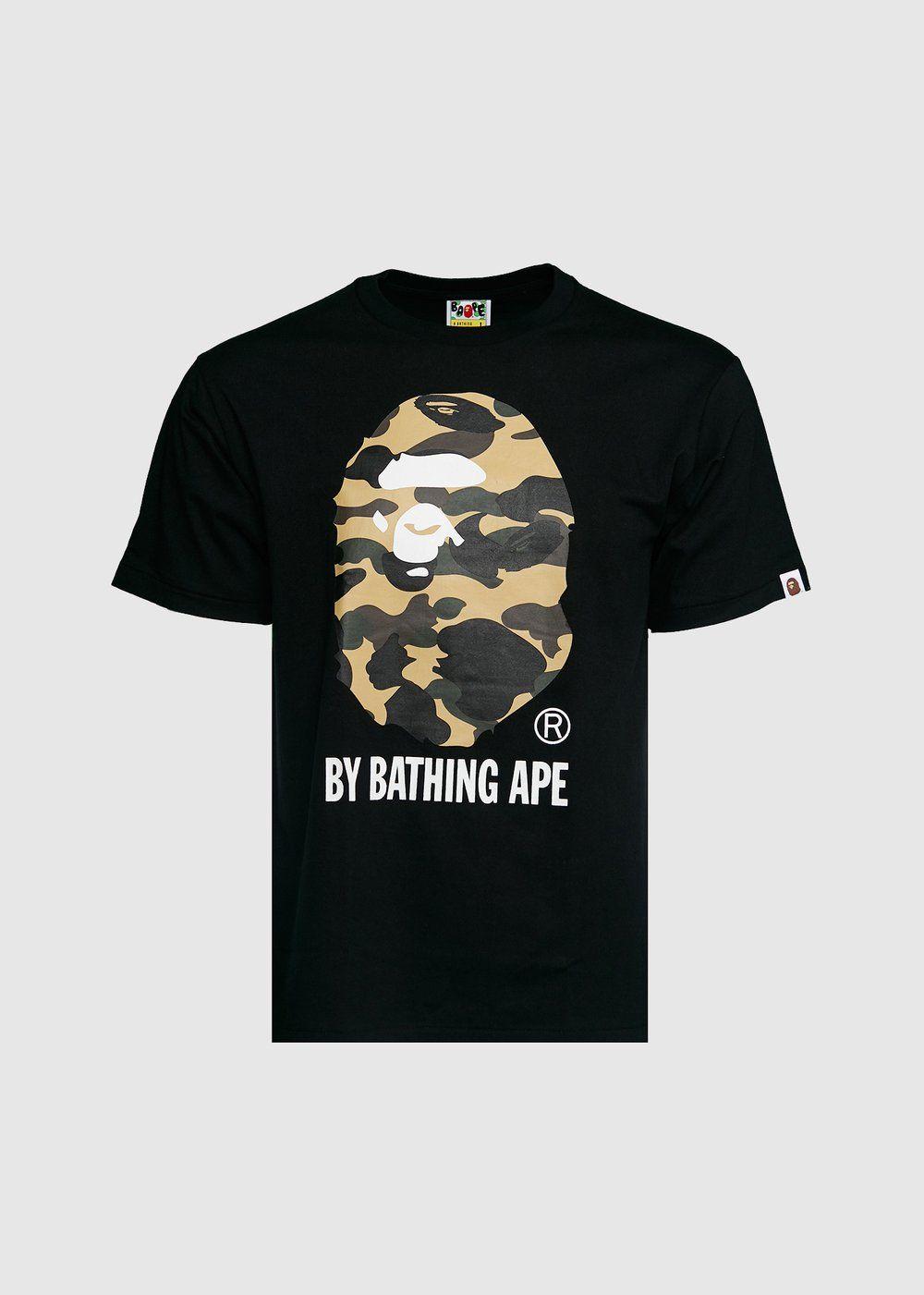 BAPE Black Logo - Bape: 1st Camo By Bathing Tee [Black]