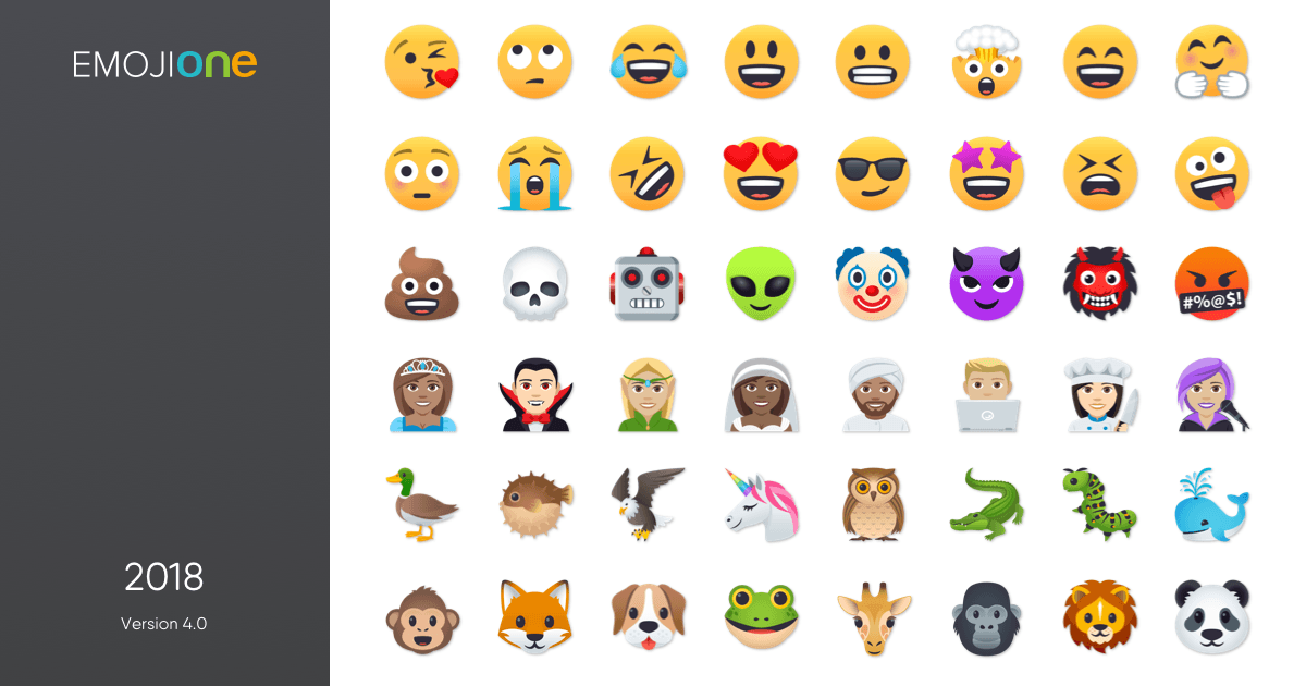 New Emoji Logo - EmojiOne 4.5. Simple Emoji Licensing