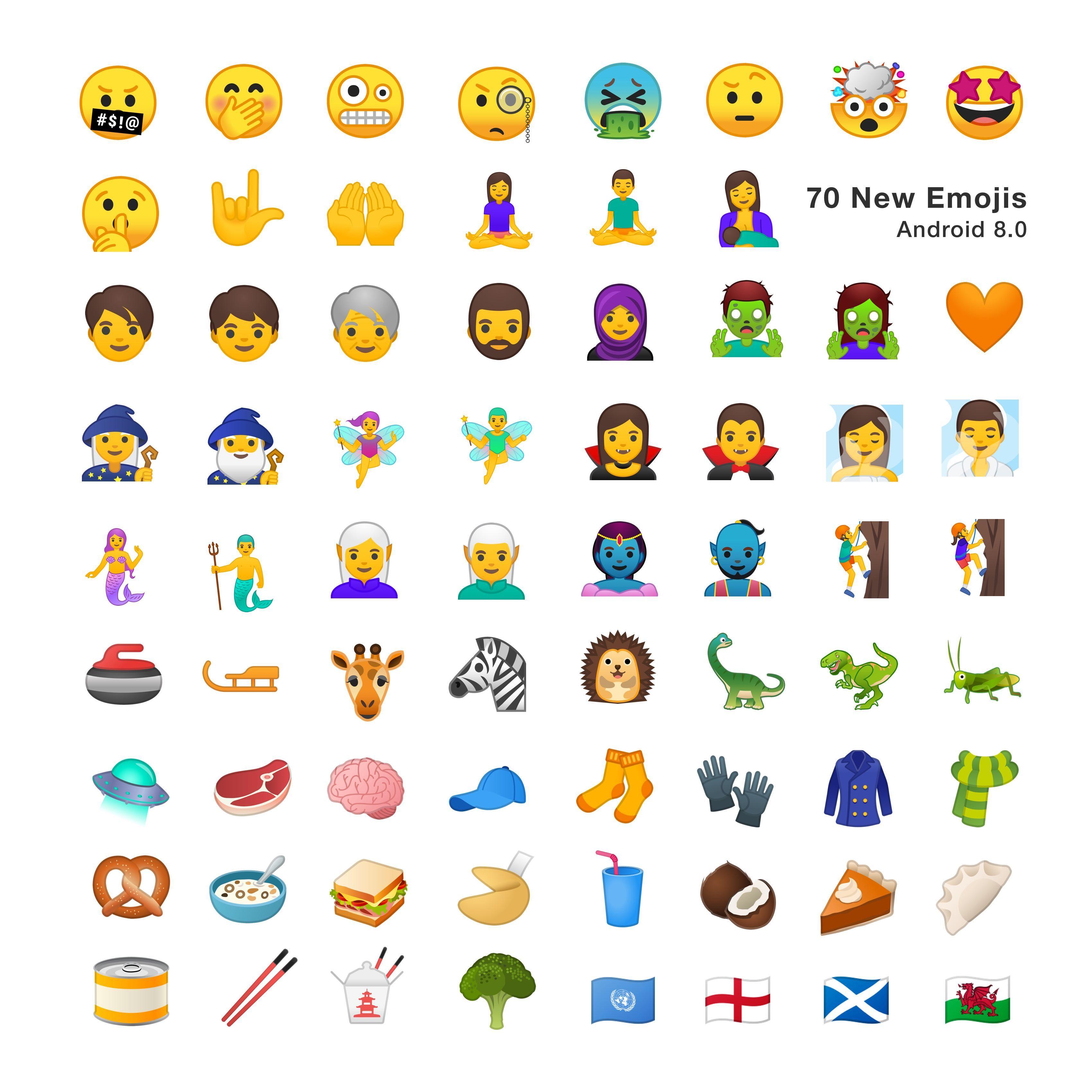 New Emoji Logo - Android 8.0 Emoji Changelog