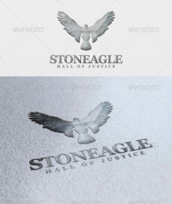 Stone Eagle Logo - Stone Eagle Logo by EmilGuseinov | GraphicRiver