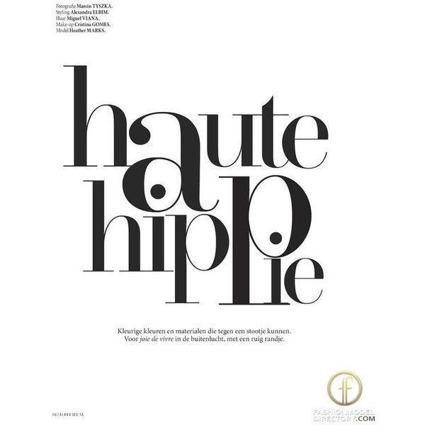Haute Hippie Logo - Haute Hippie FASHION ❤ liked on Polyvore featuring text, words