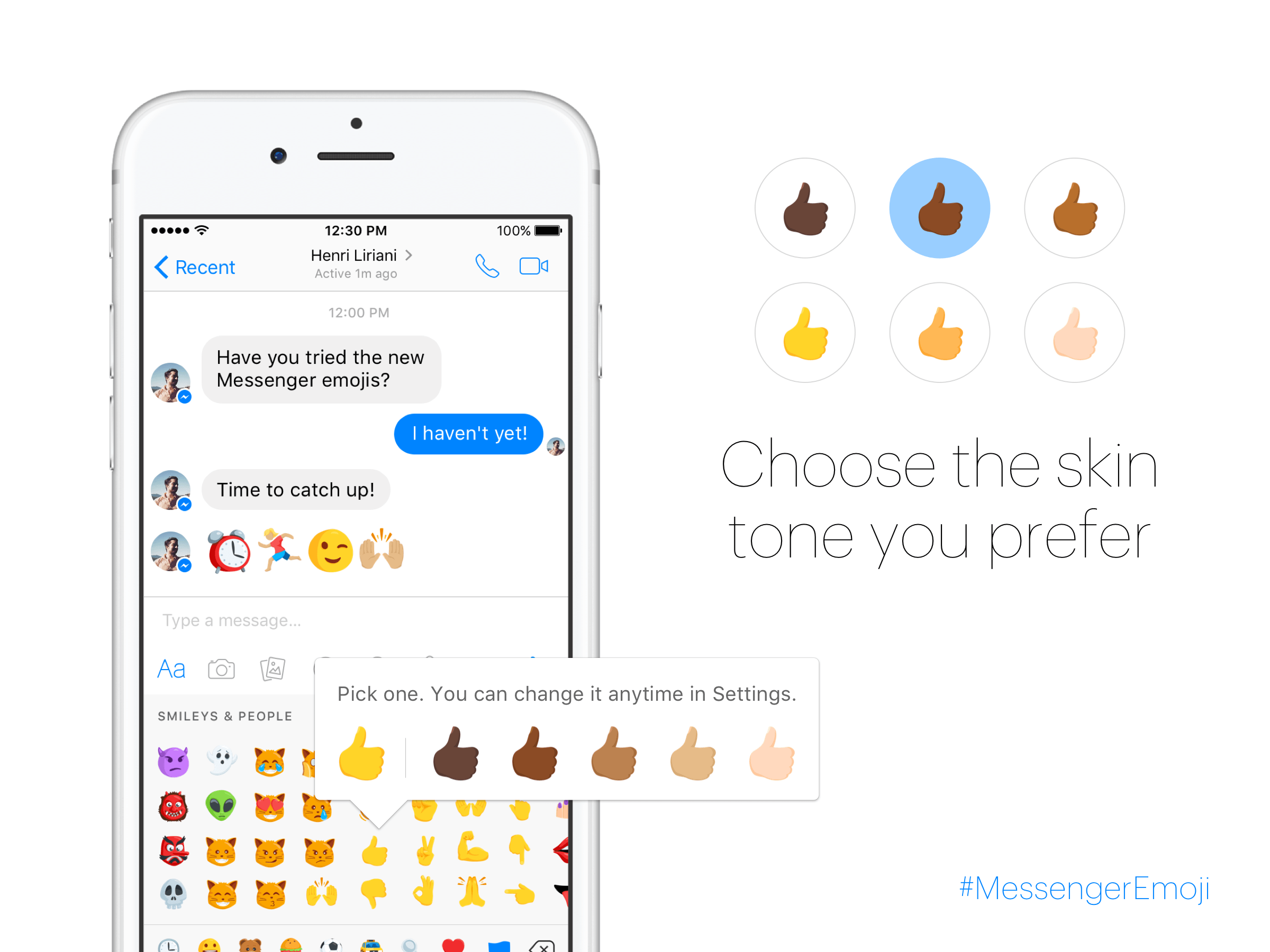 New Emoji Logo - Facebook's New Emoji for Messenger Will Better Reflect Diverse Users ...