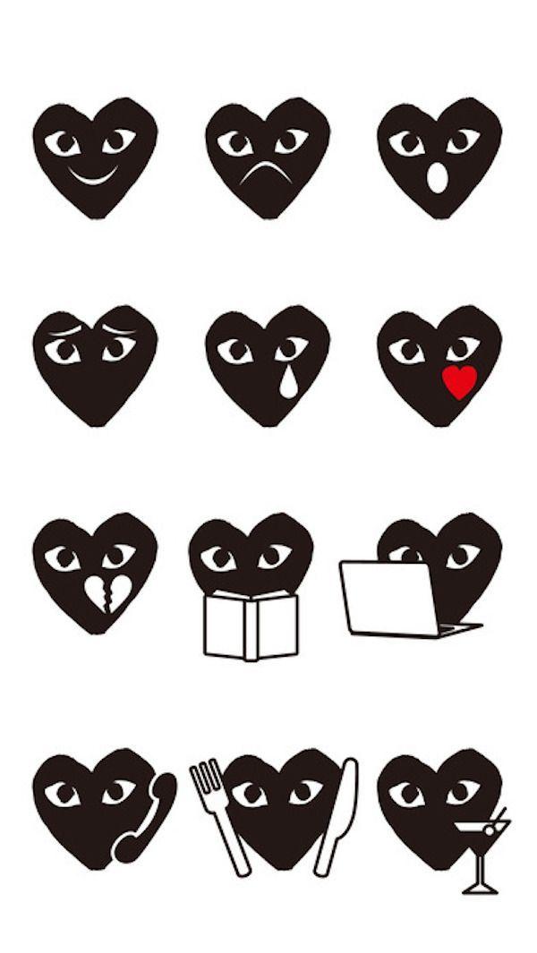 New Emoji Logo - COMME des GARÇONS Debuts New Emoji App For iOS Featuring Iconic PLAY ...