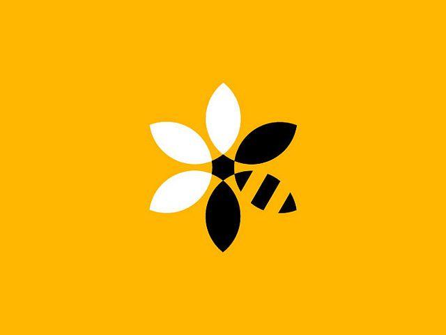 Yellow Flower Like Llogo Logo - Bee Bank | honeycomb | Logo design, Logo design inspiration, Logo ...