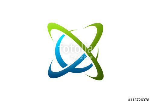 Technology Logo - Round Orbit Technology Logo Stock Image And Royalty Free Vector