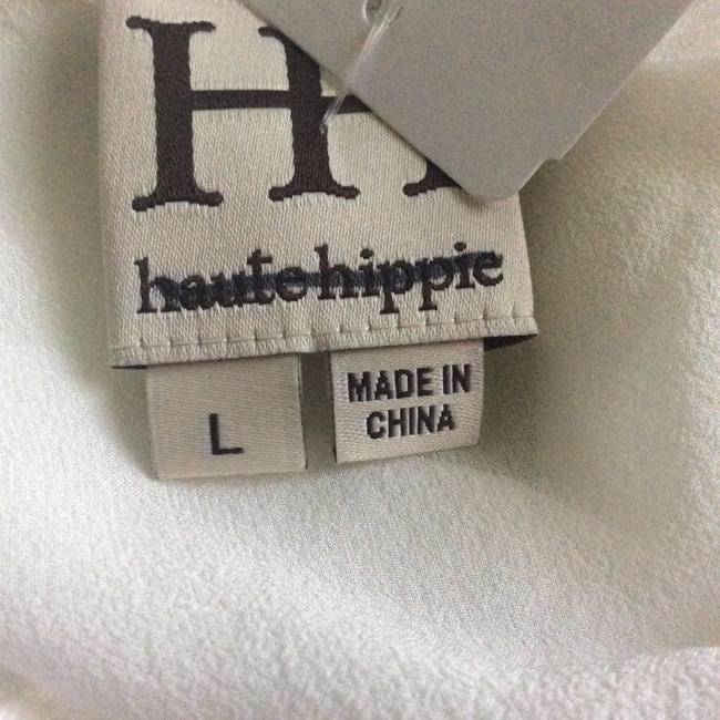 Haute Hippie Logo - Haute Hippie Ivory Silk Blouse Size 12 (L) - Tradesy