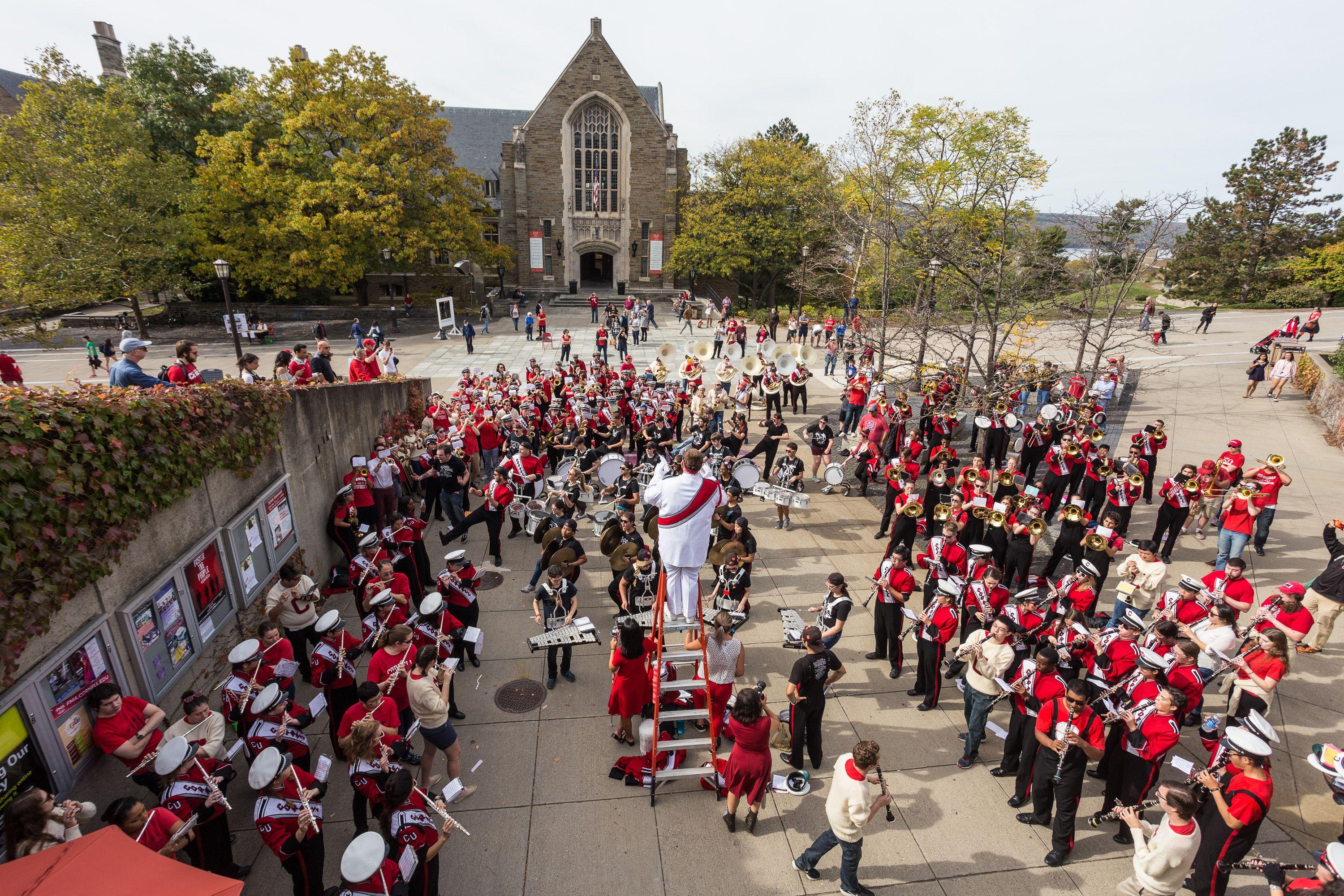 Cornell Big Red C Logo - Cornell Big Red marching