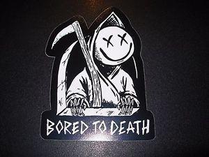 Blink 182 Logo - BLINK 182 Bored To Death California Smiley Logo Sticker Decal Skate ...