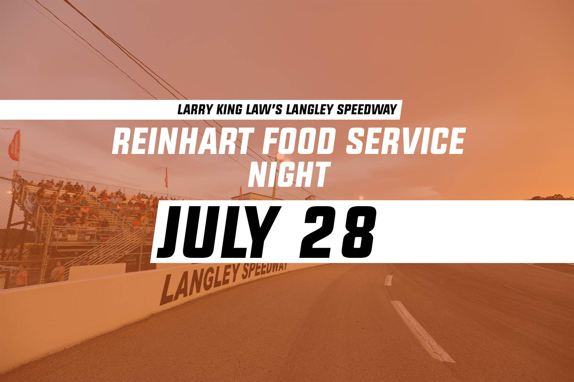 Reinhart Food Service Logo - Reinhart Food Service Night Race Day Schedule – Larry King Law's ...